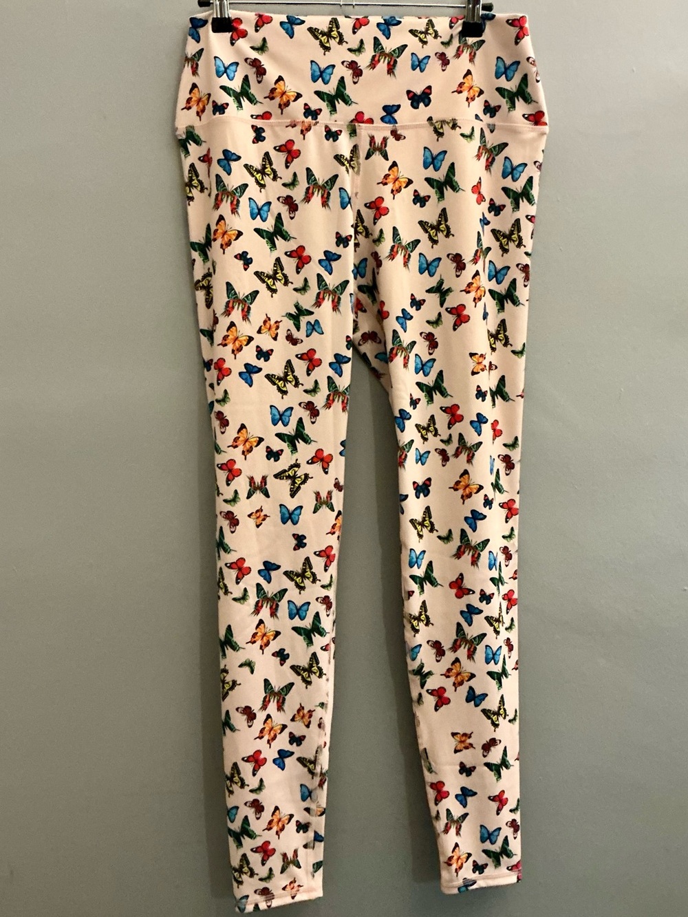 Lezat Butterfly Print High Waist Leggings XL